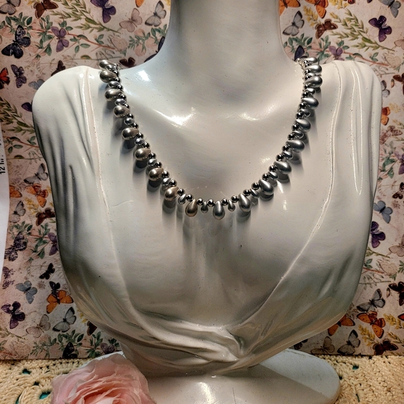 Victorian Silver Choker New and Handcrafted - Picture 5 of 7